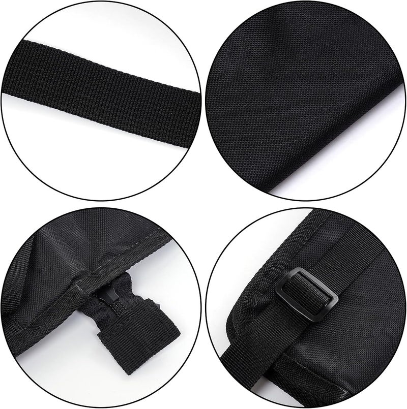Yolyoo Portable Drumstick Bag Hanging Percussion Storage Case with Handle Inner Hooks Secure Holder for Drum Set Mallets Sticks Essential Drum Accessory (Black) - Image 3